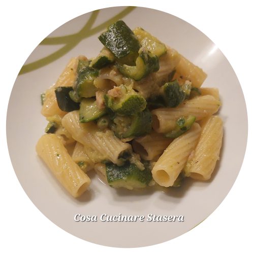Rigatoni tonno e zucchine